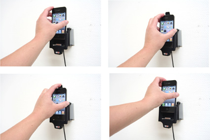 Apple iPhone 4/4S Actieve houder. Met slot en 12V USB Let op: Uitlopend artikel, Kan niet retour! - 521170 3 - 521170