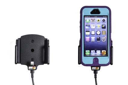 Apple iPhone 5 / 5S / SE Actieve verstelbare houder met 12V USB plug - 521504 4 - 521504