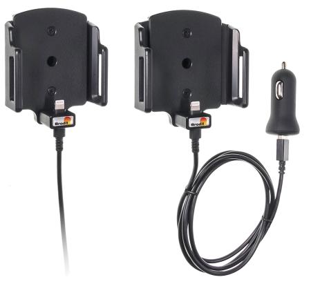 Apple iPhone 5 / 5S / SE Actieve verstelbare houder met 12V USB plug - 521504 a - 521504