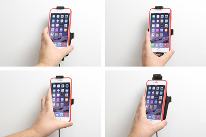 Apple iPhone 6/6S/6 Plus/7 Plus/8 Plus/Xs Max Actieve houder met 12V USB Plug. (met/zonder hoes) - 521663 3 - 521663