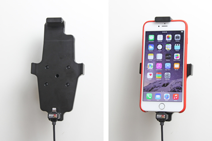Apple iPhone 6/6S/6 Plus/7 Plus/8 Plus/Xs Max Actieve houder met 12V USB Plug. (met/zonder hoes) - 521663 4 - 521663