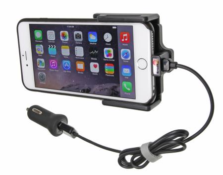 Apple iPhone 6Plus/ 6SPlus/ 7Plus/ 8Plus/ X /Xs/Xs Max Actieve verstelbare houder met 12V USB plug - 521667 b - 521667