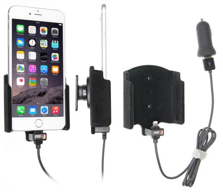 Apple iPhone 6 Plus / 6S Plus / 7 Plus / 8 Plus / Xs Max Actieve houder met 12V USB plug - 521804 - 521804