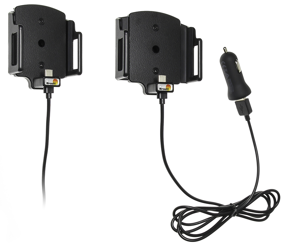 Universele houder USB-C met 12V USB plug 62-77mm / 12-16 mm - 521842 - 521842