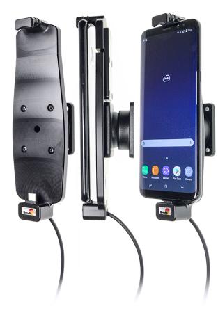 Samsung Galaxy S8+ / S9+ / S10+ Actieve houder met 12V USB plug. Met hoes - 521965 a - 521965