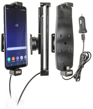 Samsung Galaxy S8+ / S9+ / S10+ Actieve houder met 12V USB plug. Met hoes - 521965 - 521965