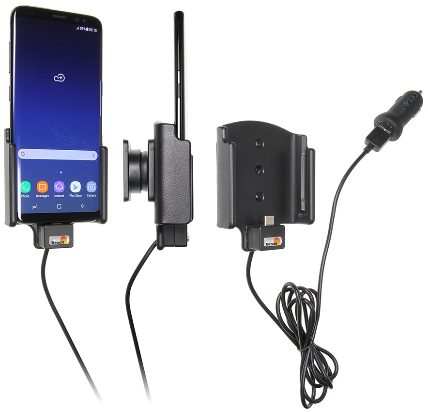 Samsung Galaxy S8 Actieve houder met 12V USB plug - 521966 - 521966