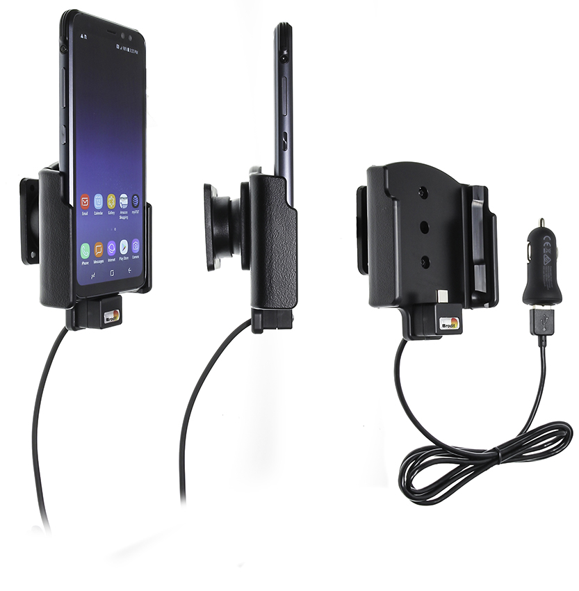Samsung Galaxy S8 Actieve houder met 12V USB plug - 521993 - 521993