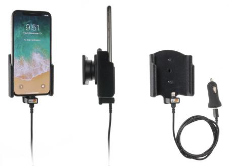 Apple iPhone X / Xs Actieve houder met 12V USB plug - 521997 - 521997