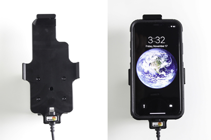 Apple iPhone X / Xs met of zonder hoes Actieve houder met 12V USB plug - 521998 4 - 521998