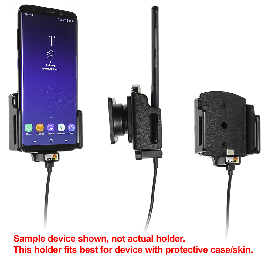 Universele verstelbare houder USB-C met vaste voeding width: 62-77 mm thickness: 9-13 mm - 527841 a - 527841