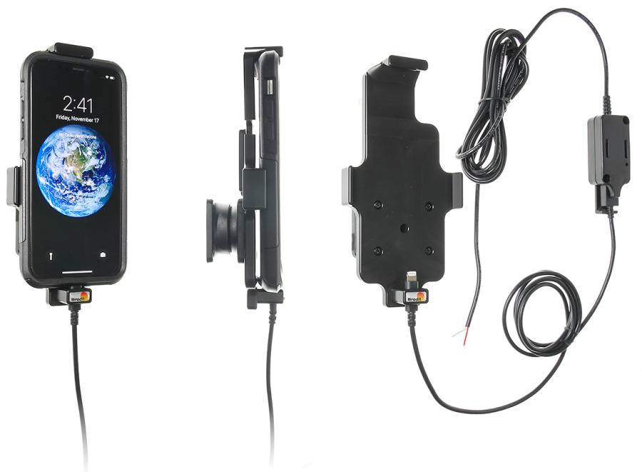 Apple iPhone X / Xs Actieve houder met vaste voeding en met hoes - 527998 - 527998