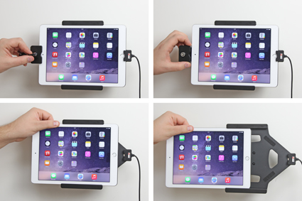 Apple iPad Air2 / Pro 9.7 Actieve houder met USB Sig. Plug LOCK - 535684 3 - 535684