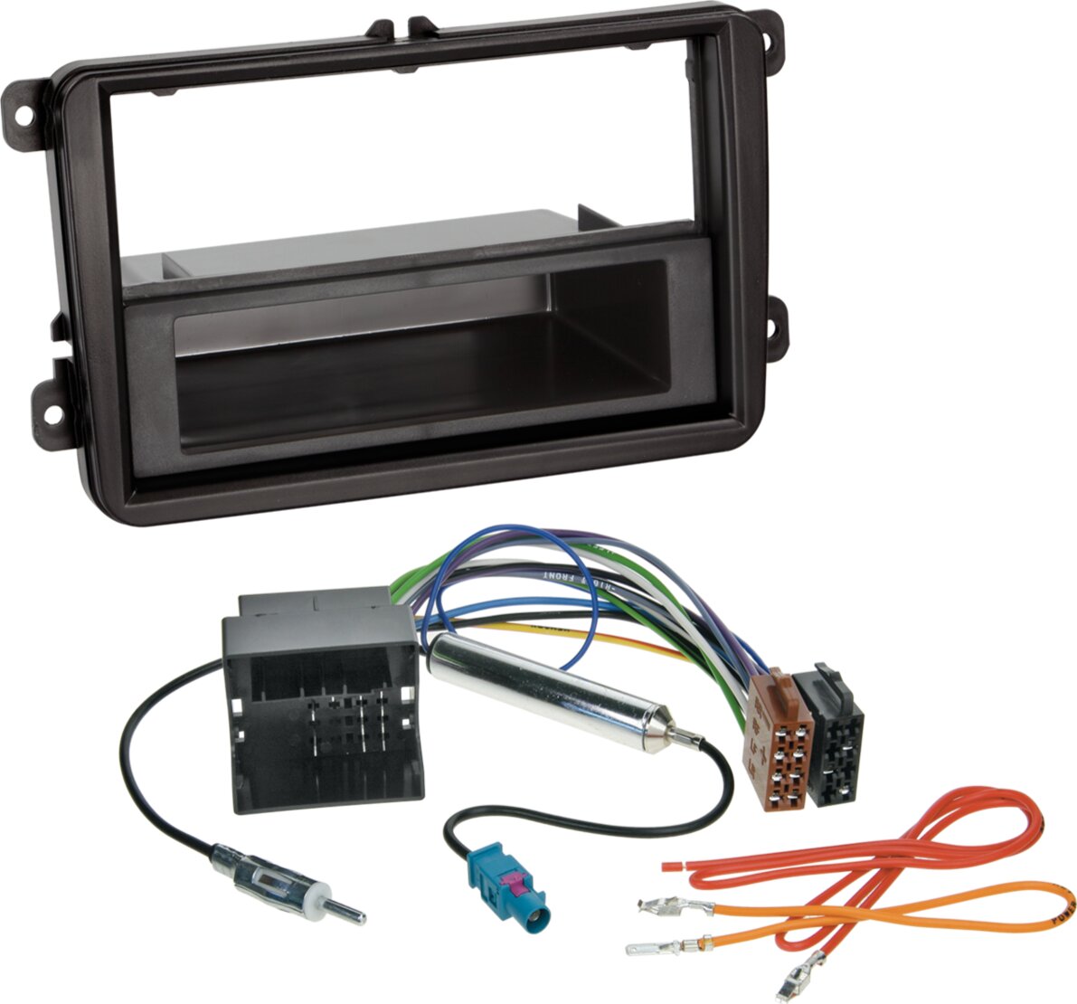 2-DIN kit Volkswagen diverse voertuigen met opbergvak - 611320 10 2 - 611320-10-2