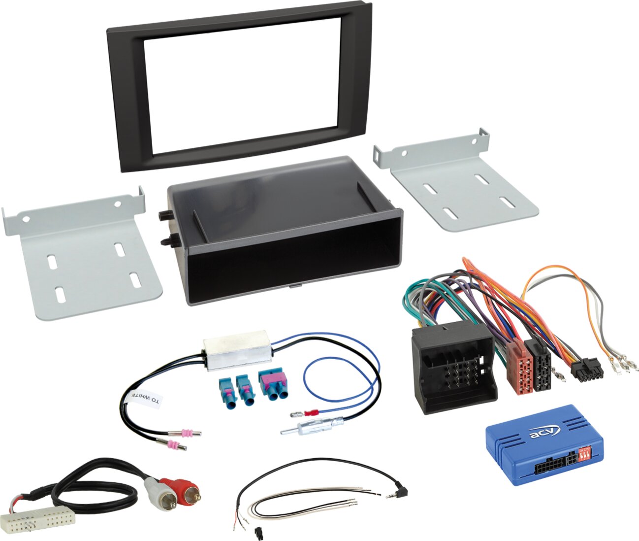 2-DIN Volkswagen Inbouw-KIT Volkswagen VW T5 2003-2015 - Touareq 2003-2010 - 611320 27 2 - 611320-27-2