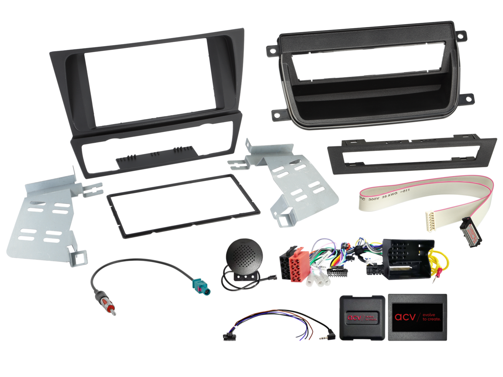 2-DIN Kit BMW 3series zonder smoker package SWC/antenna - 621023 09 1 - 621023-09-1