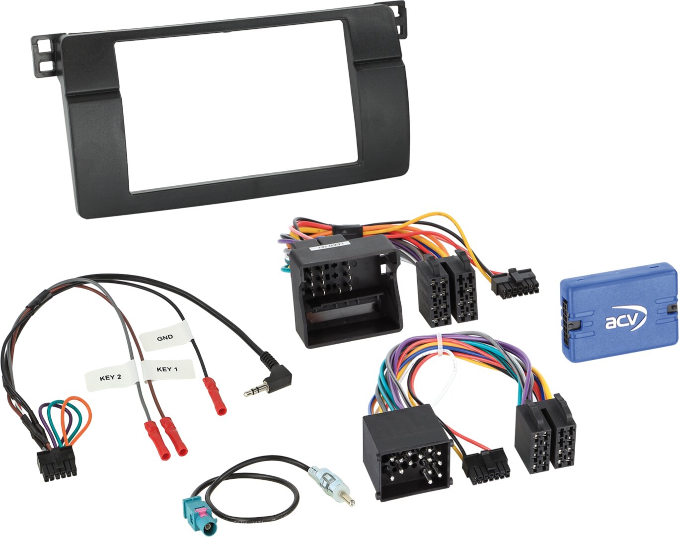 2-DIN Kit BMW 3 serie (E46) Montage midden - 621023 16 1 - 621023-16-1