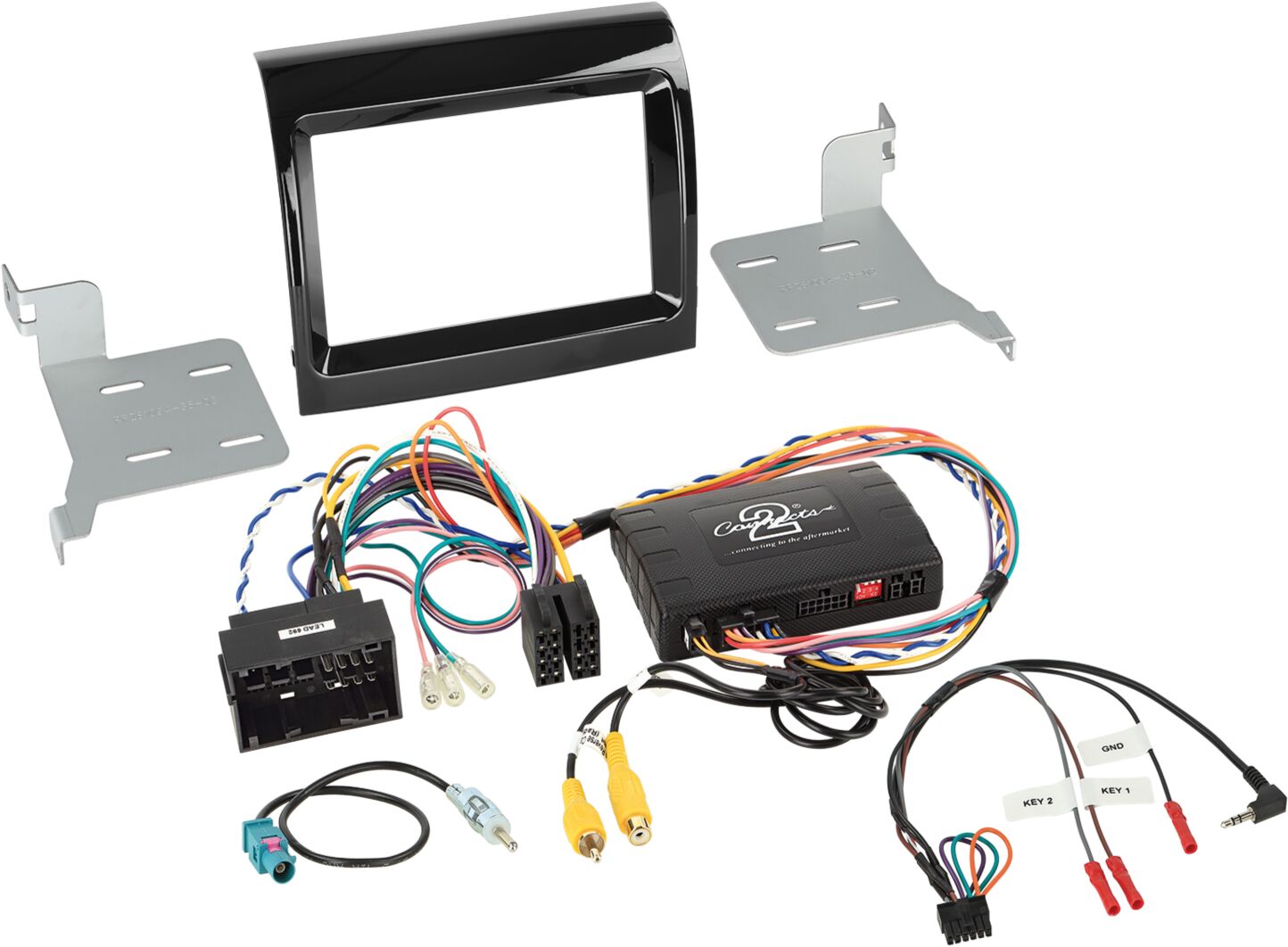 2-DIN Kit + Infodapter Fiat Ducato/ Citro&euml;n Jumper/ Peugeot Boxer(250*) 2016-> Pianolak Zwart - 621094 35 2 - 621094-35-2