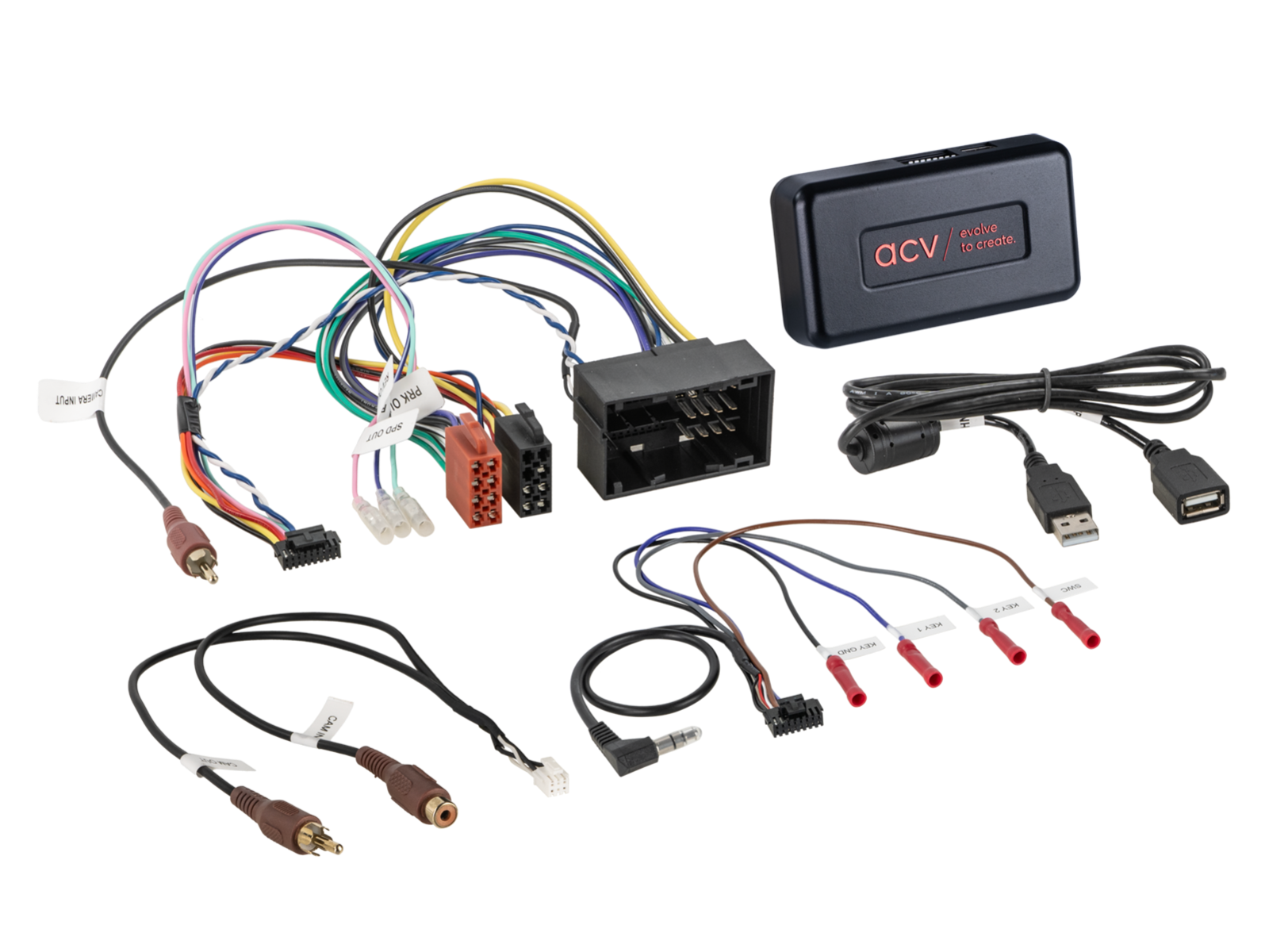 2-DIN Inbouw-Kit + Infodapter Fiat 500 (ZAF 312) 07/2015-08/2024  - 621094 36 1 3 - 621094-36-1