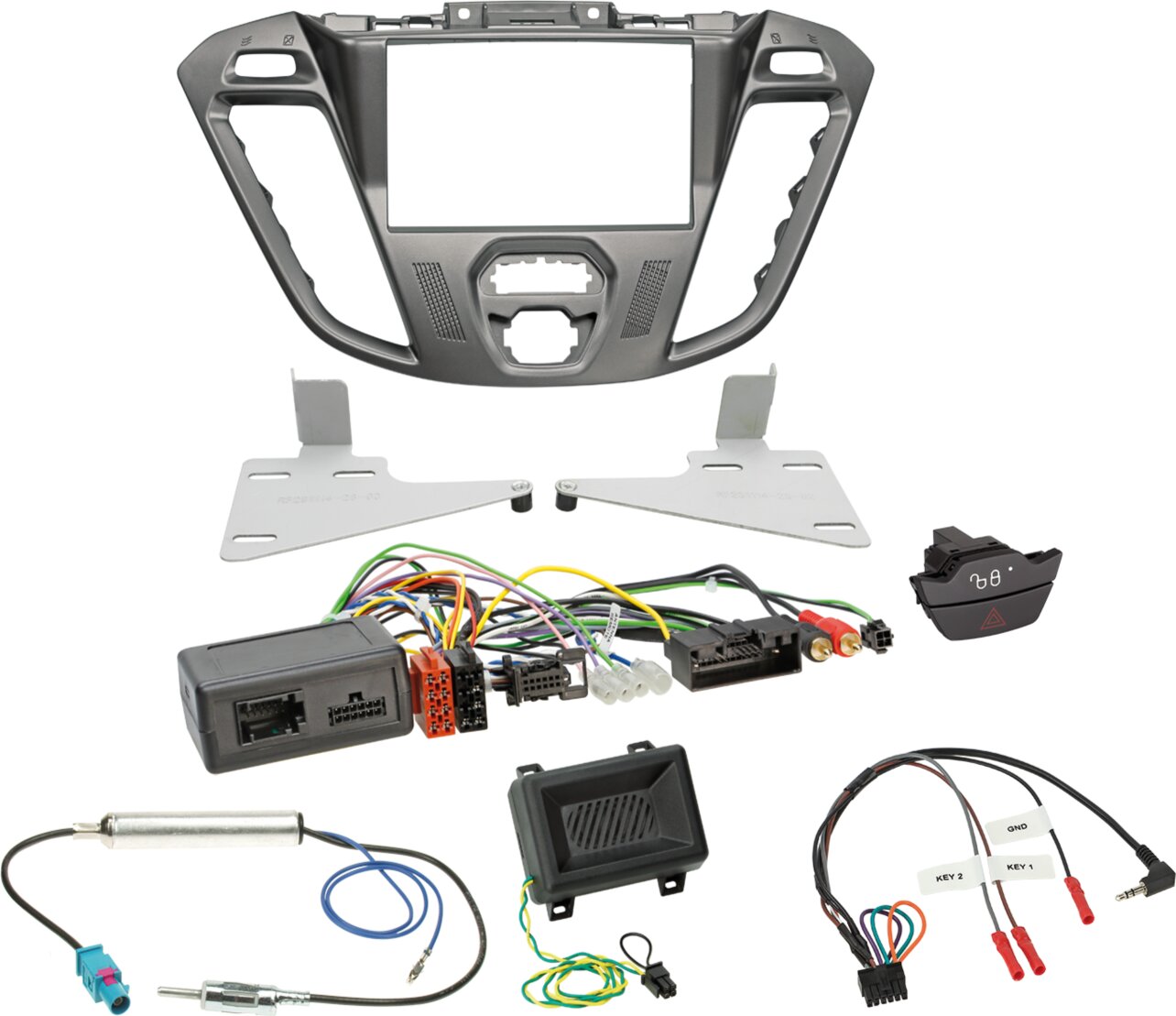 2-DIN Kit Ford Transit-Custom / Tourneo Custom - 621114 26 4 - 621114-26-4