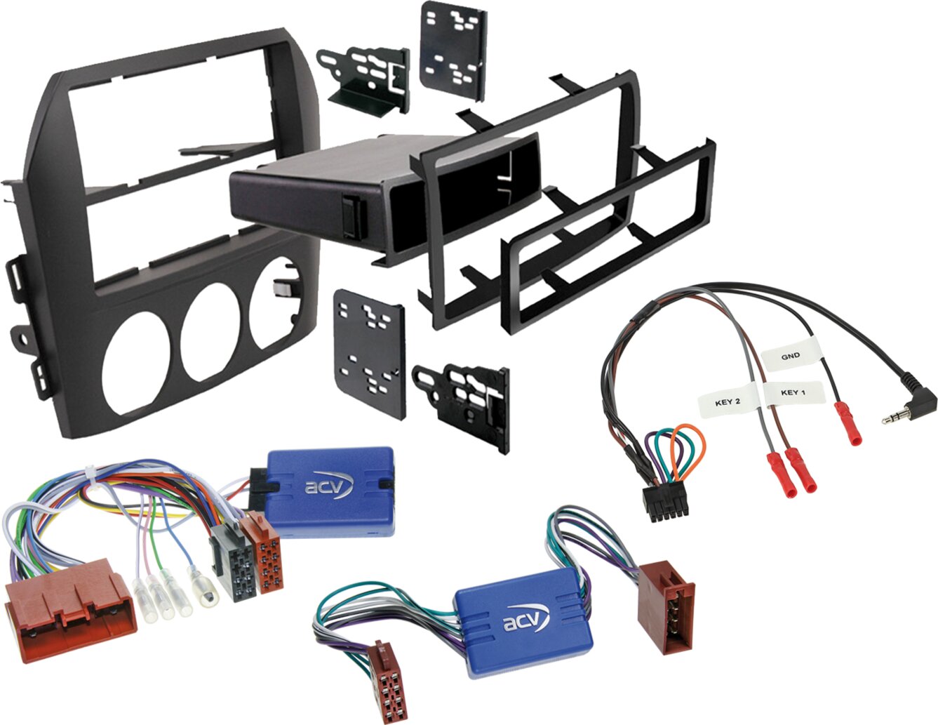 2-DIN Kit Mazda Miata/MX5 met opbergvak - 621170 05 1 - 621170-05-1