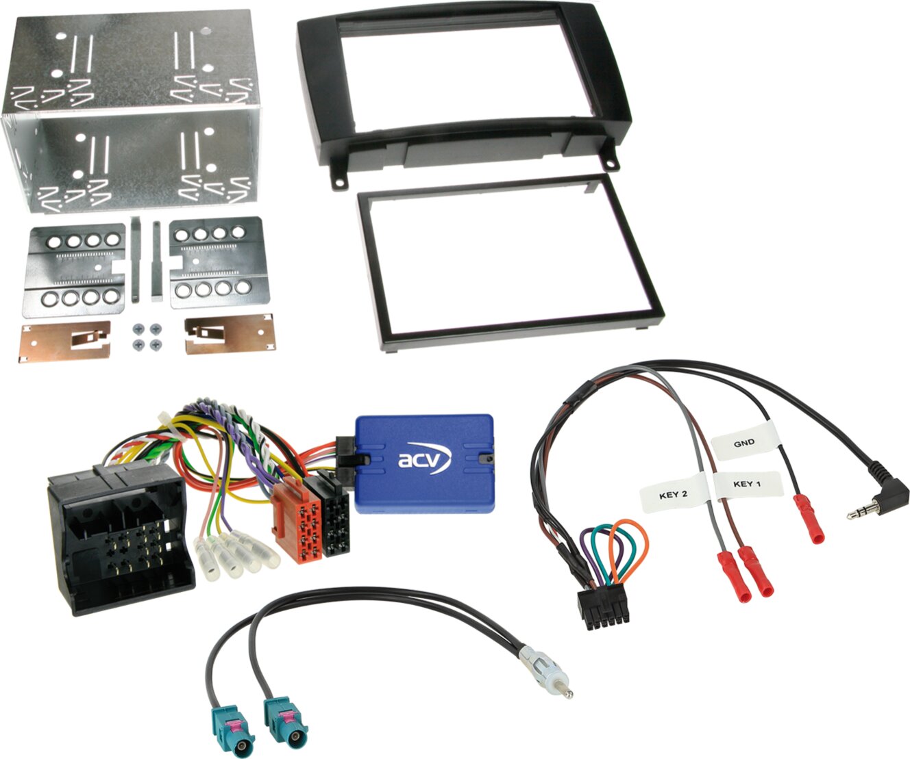 2-DIN Kit Mercedes Benz CLK-Klasse (209) 2004 -2010 - 621190 23 1 - 621190-23-1