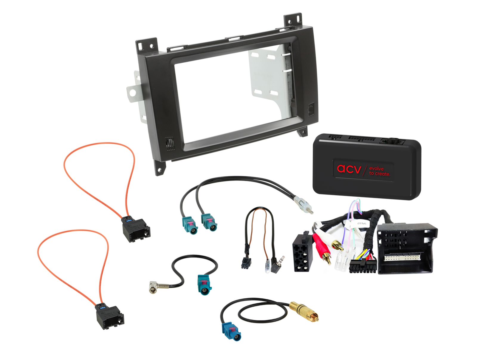 2-DIN Kit Mercedes Voertuigen SWI/Analoog/Antenne - 621190 36 1 - 621190-36-1