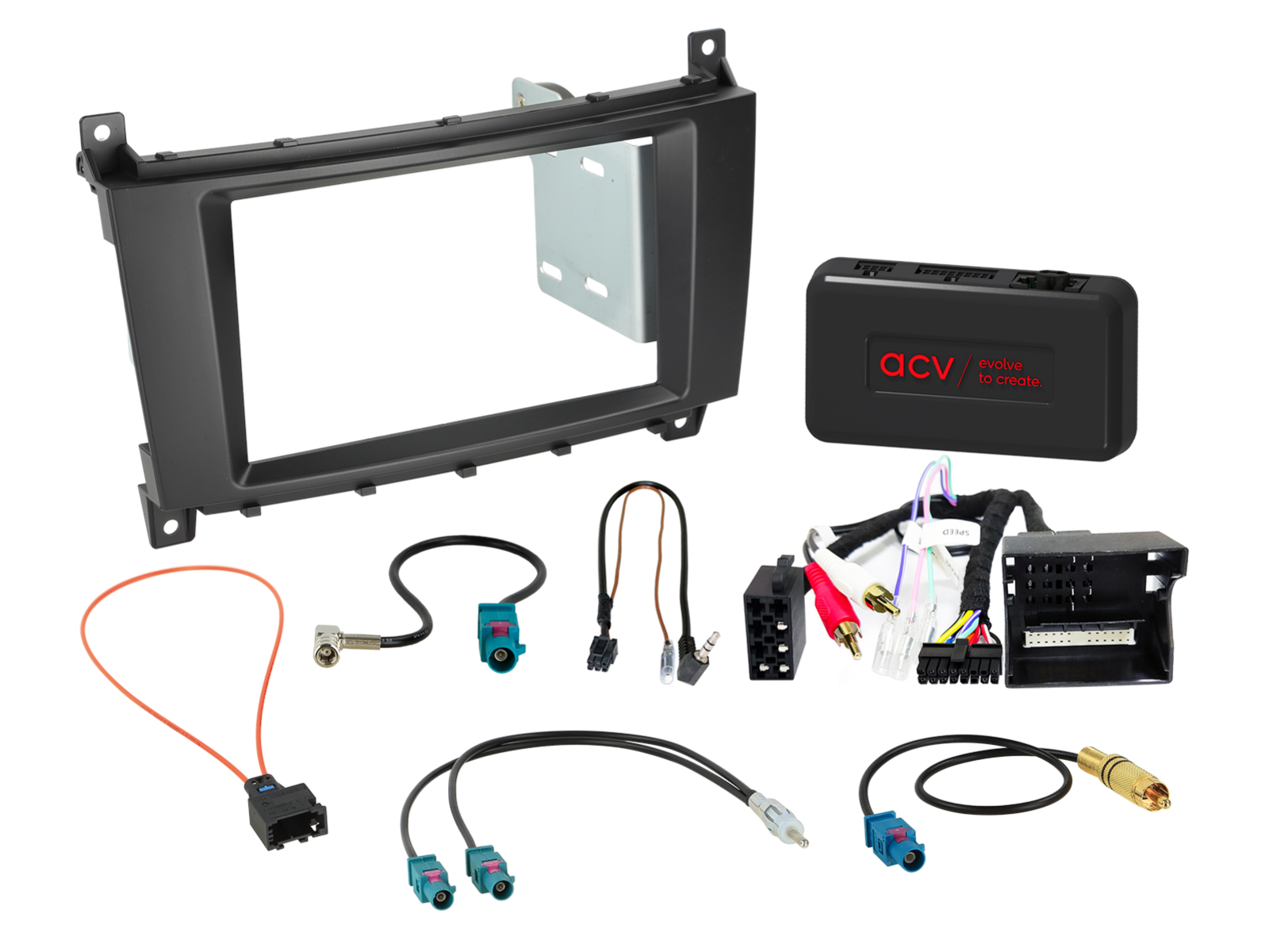 2-DIN Kit Mercedes Voertuigen SWI/Analoog/Antenne  - 621190 45 1 - 621190-45-1