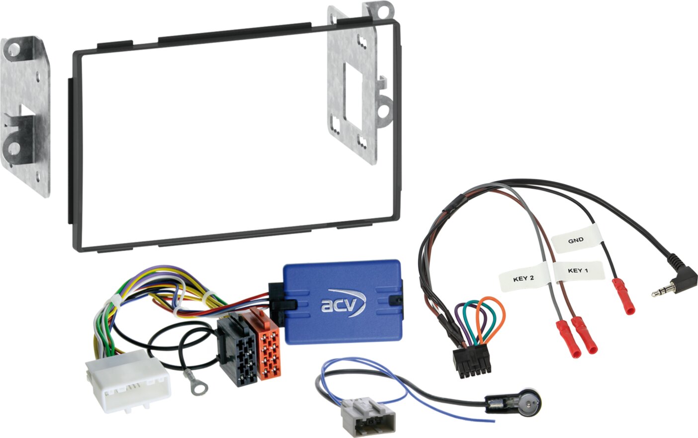 2-DIN Kit Nissan Qashqai 2007-2013 schwarz - 621210 01 1 - 621210-01-1
