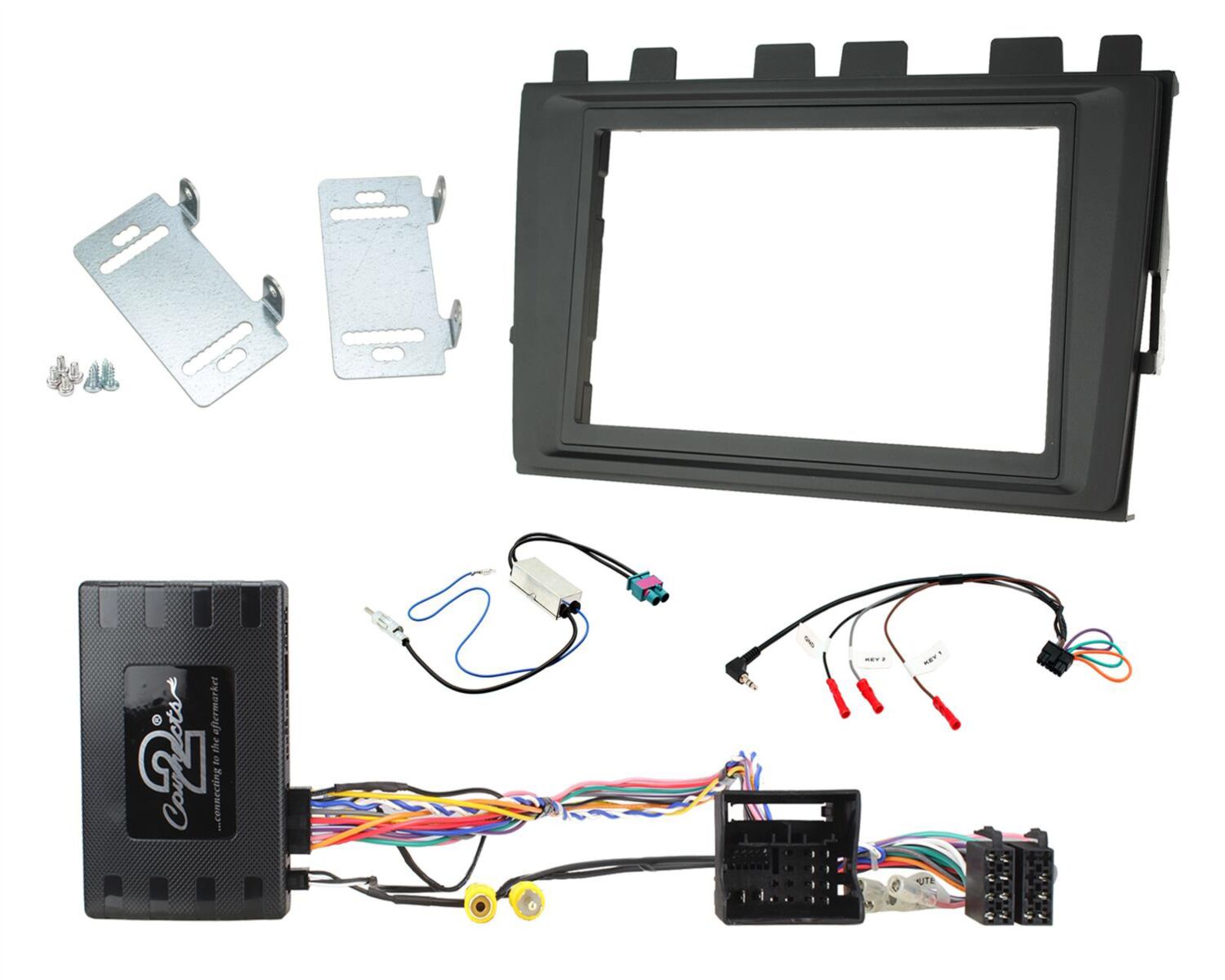 2-DIN Volkswagen Kit Volkswagen Polo/T6.1 2018 - 2023&nbsp;voor MIB II systems en SWI - 621320 37 1 - 621320-37-1