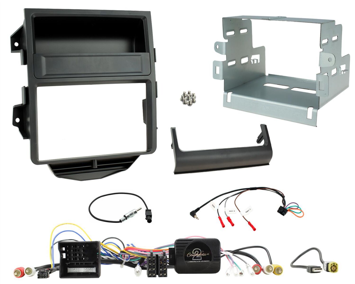 2-DIN Kit Porsche Macan 2014-2016 zonder soundsystem , SWI - 621323 07 1 - 621323-07-1