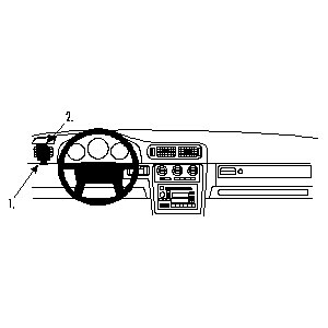 ProClip - Volvo C70/S70/ V70 1997-> Left mount - 6465 - 802408