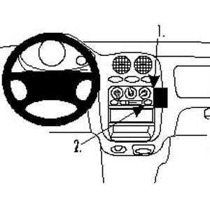 ProClip - Chevrolet -Deawoo/ Matiz Angled mount - 6671 - 852637