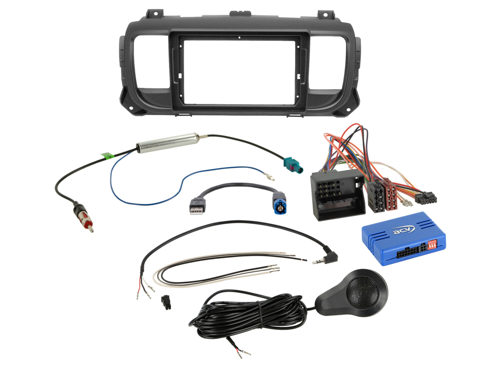 9" Kit Citroen/Opel/Peugeot/Toyota 40Pin SWI/USB/PDC Pro - 691041 91 1 5 - 691041-91-1-5