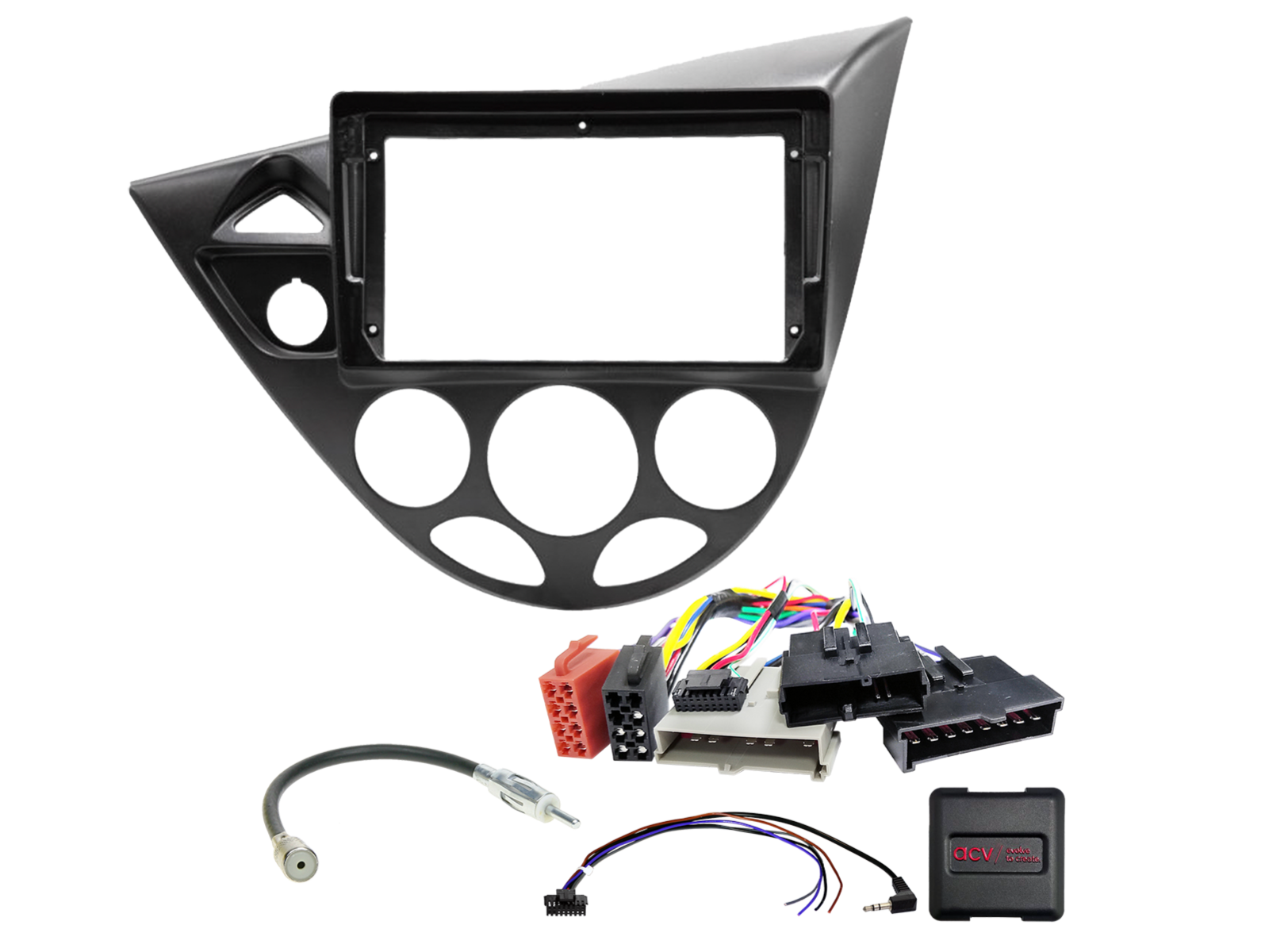 9" Kit Ford Focus I (DAW/DBW/DFW/DNW) 8Pin/8Pin/17Pin SWC/antenne - 691114 90 1 2 - 691114-90-1-2