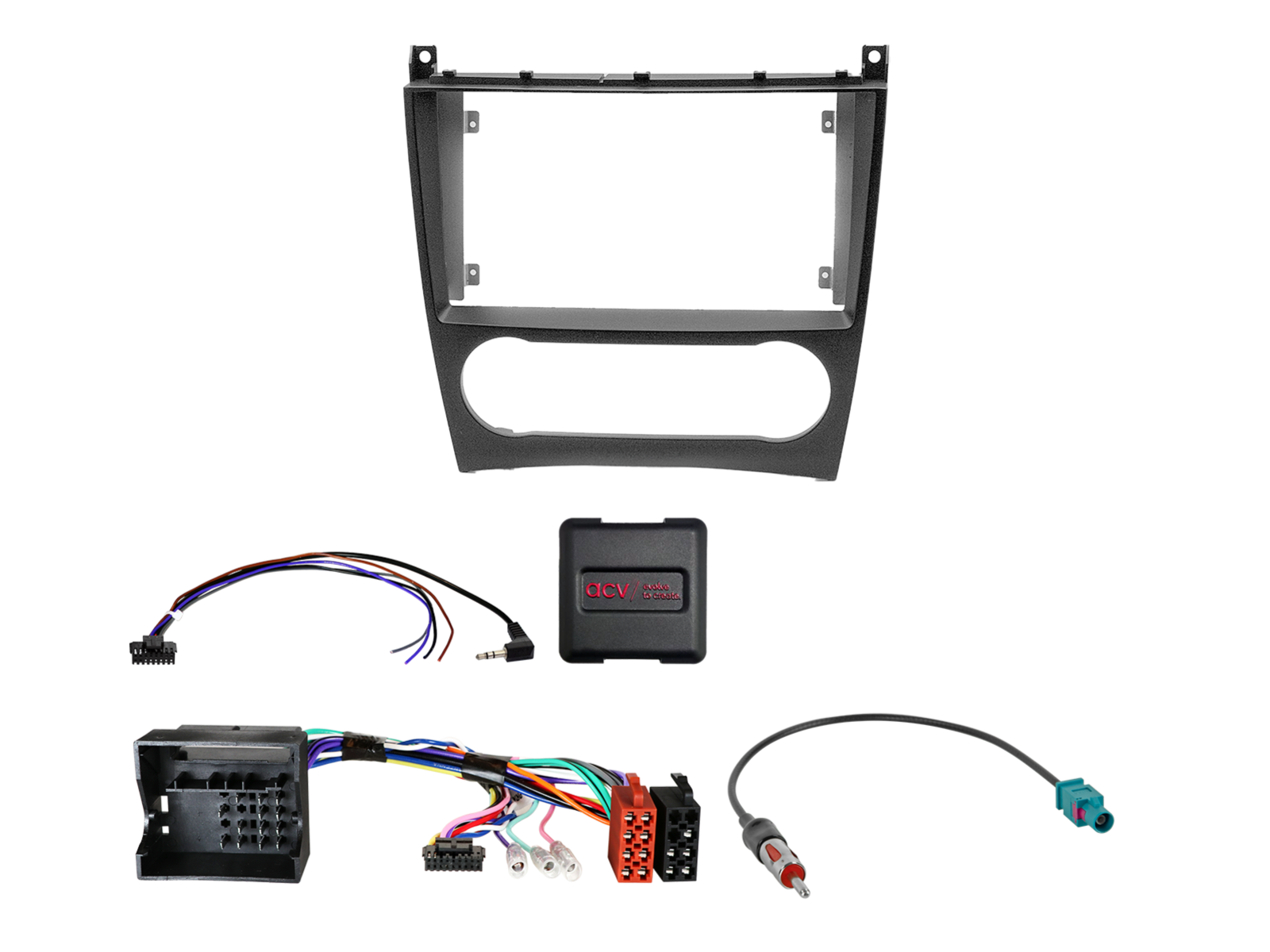 9" Kit Mercedes C-klasse/CLC-klasse/CLK-klasse SWC/antenne - 691190 92 1 - 691190-92-1