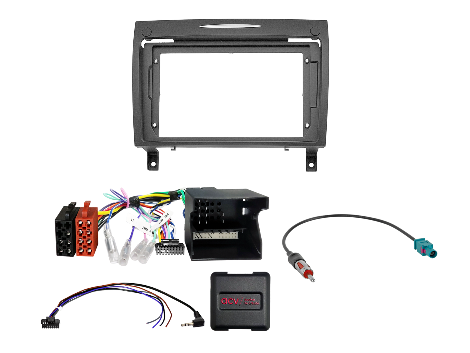 9" Kit Mercedes SLK(R171) 03/2004-03/2008 SWC/antenne - 691191 90 1 - 691191-90-1