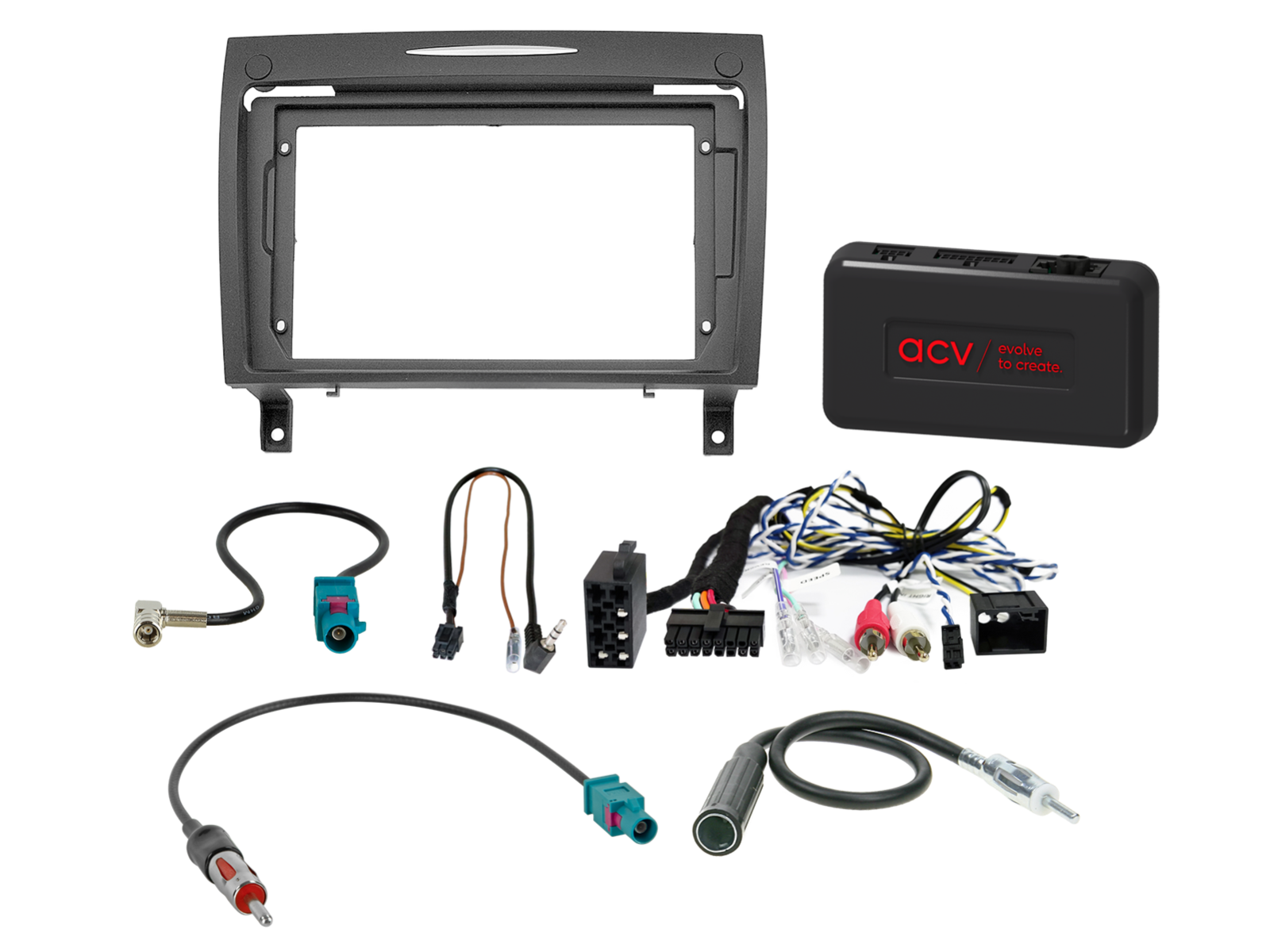 9" Kit Mercedes SLK(R171) 03/2004-03/2008 SWC/antenne/Amp - 691191 90 2 - 691191-90-2