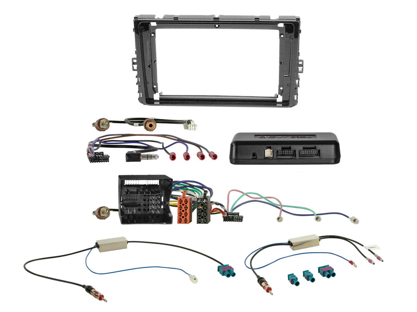 9" Kit voor diverse VW-modellen, MIB-II 52-pins i-adapter/antenne - 691320 93 1 - 691320-93-1