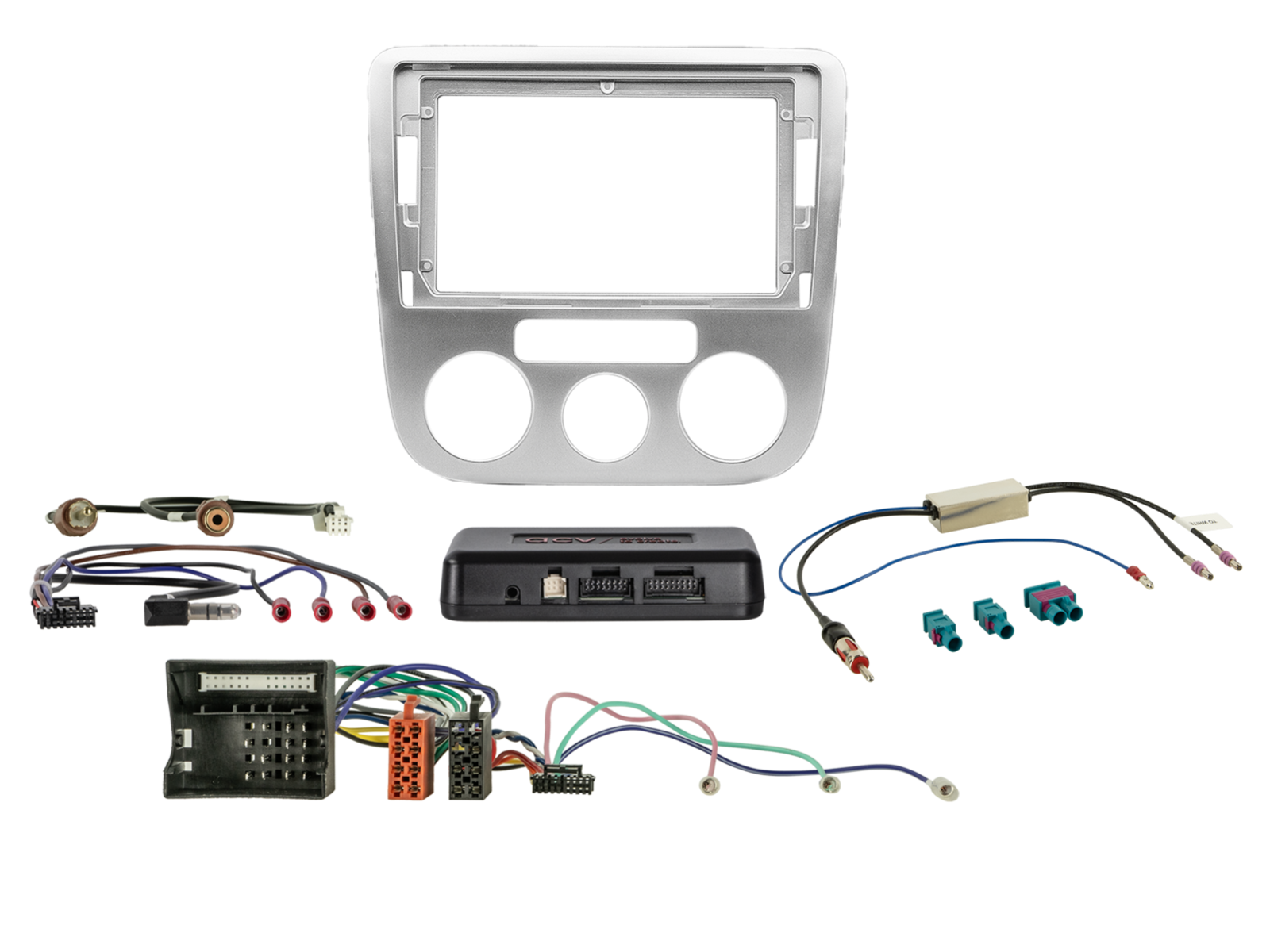 9" Kit voor VW Scirocco met handbediende airco, i-adapter/antenne - 691320 96 7 - 691320-96-7