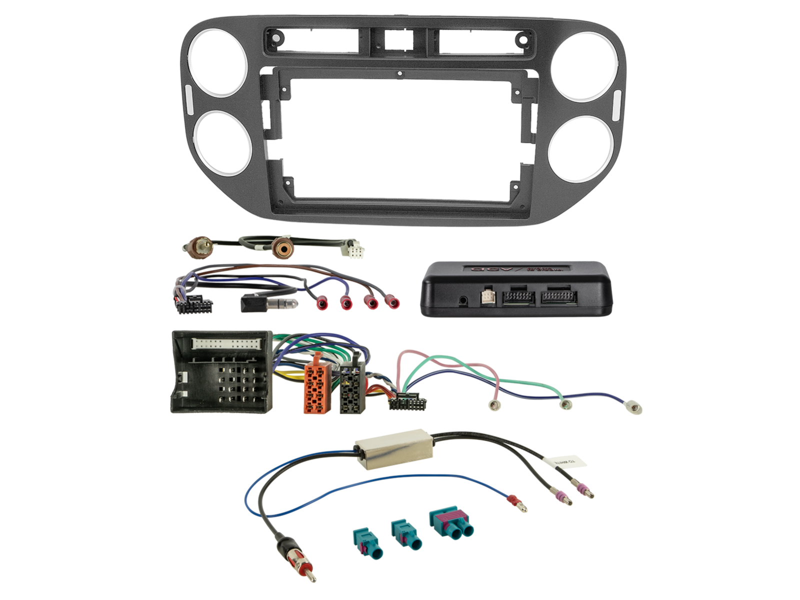 9" Kit VW Tiguan 06/2011-04/2016 zwart i-dapter/antenne - 691320 98 1 - 691320-98-1
