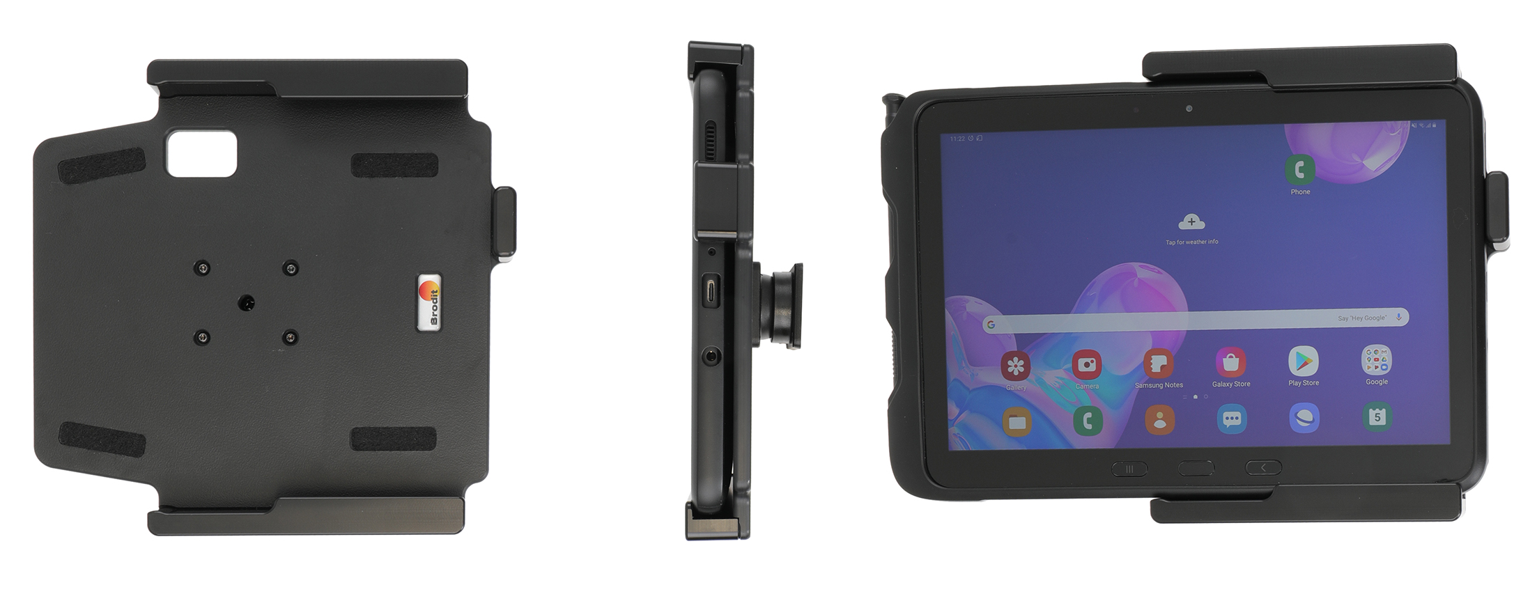 Brodit Houder Samsung Galaxy Tab Active Pro Passive holder with tilt swivel - 711148 a - 711148