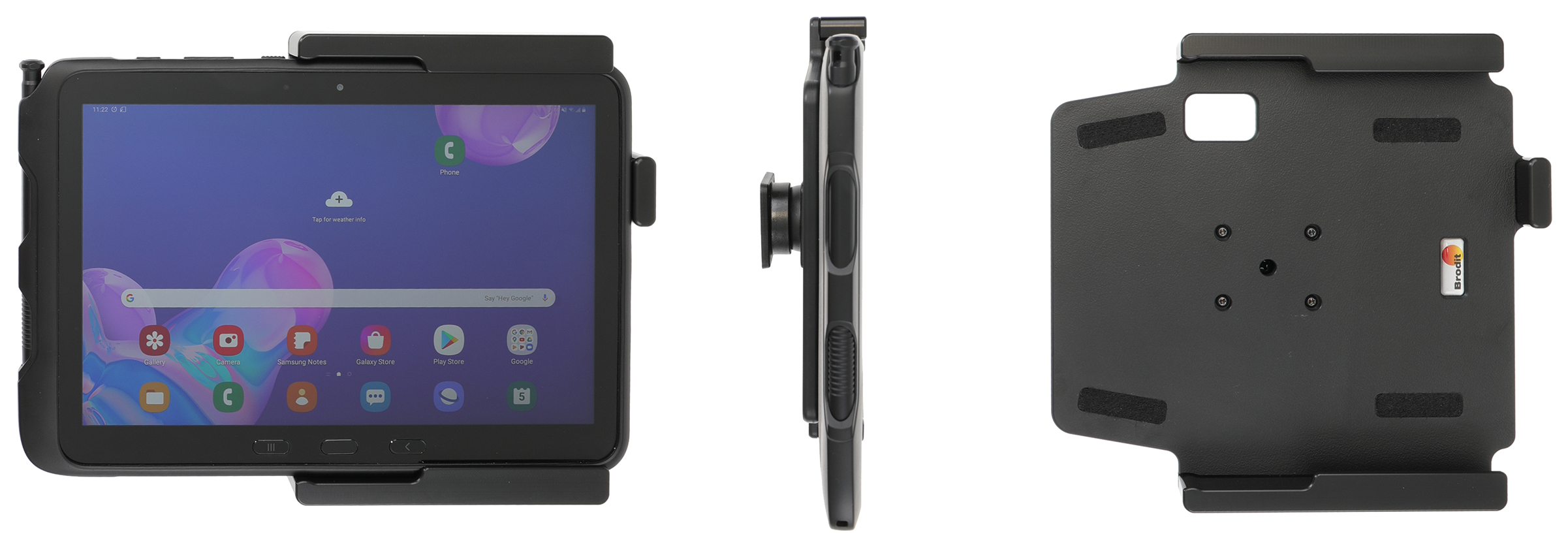 Brodit Houder Samsung Galaxy Tab Active Pro Passive holder with tilt swivel - 711148 - 711148