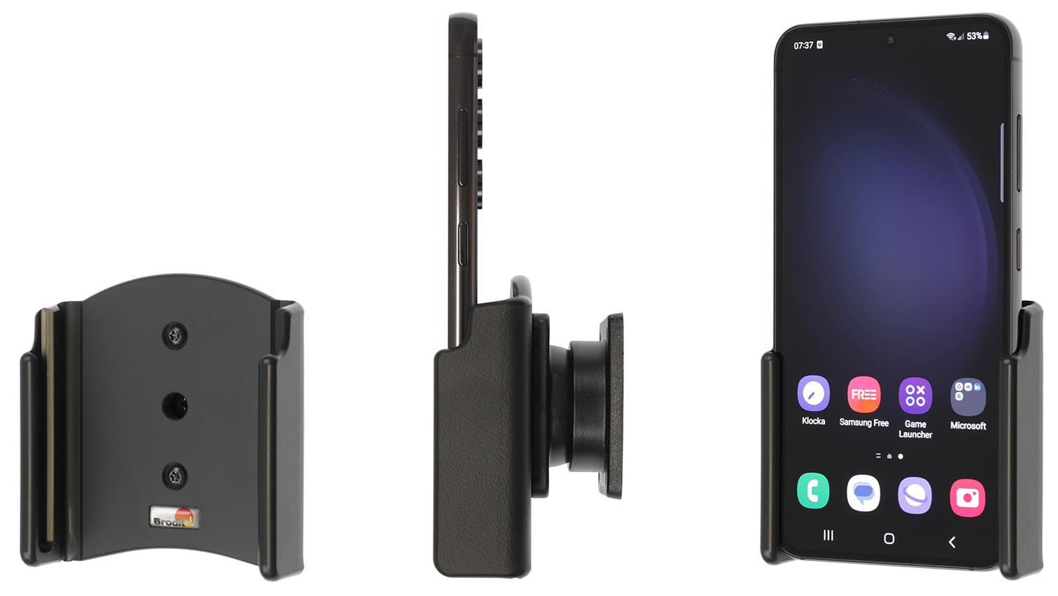 Samsung Galaxy S23 Passieve houder met swivelmount - 711344 a - 711344