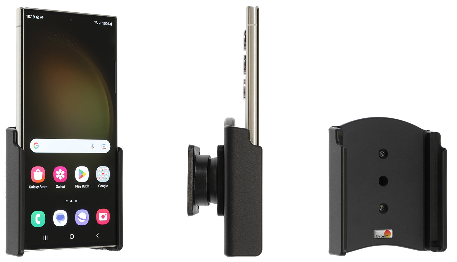 Samsung Galaxy S23 Ultra Passieve houder met swivelmount - 711346 - 711346