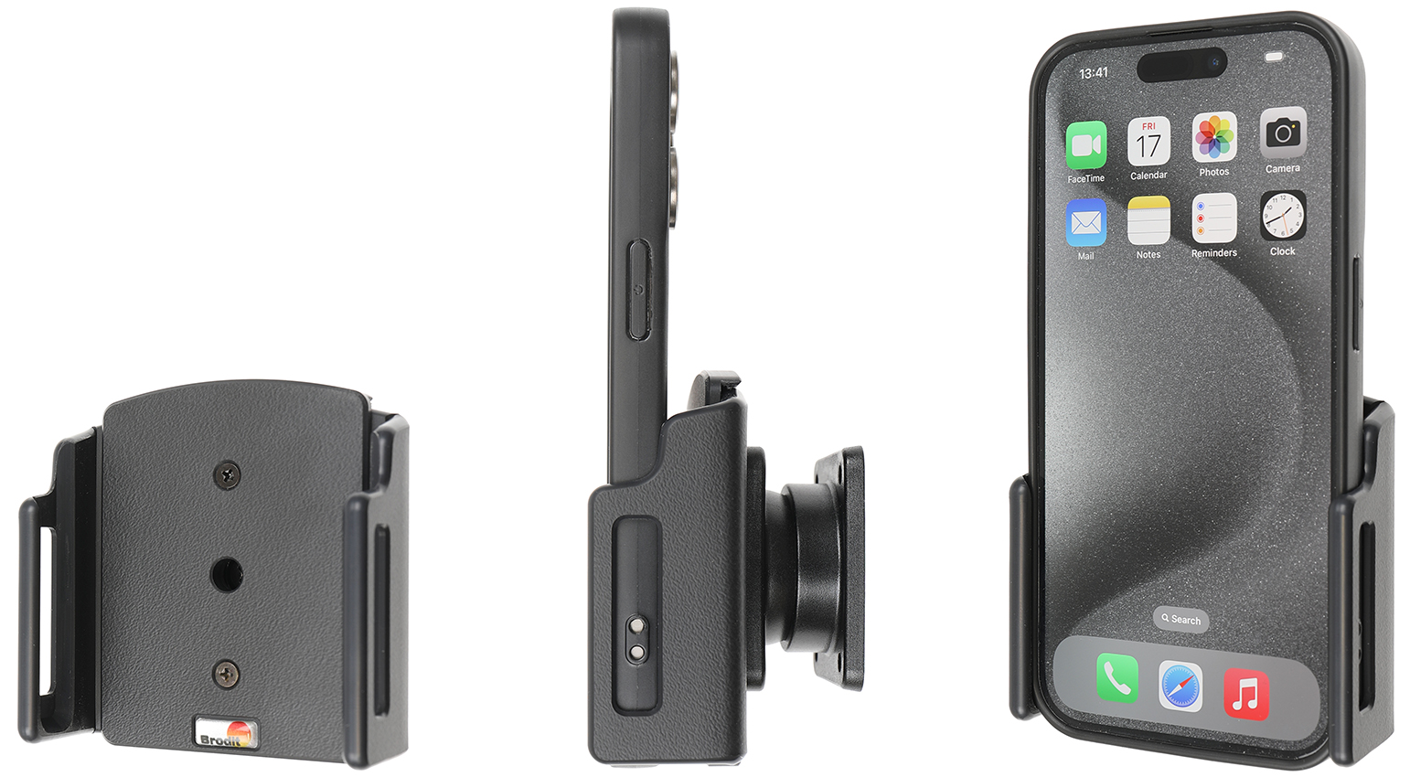 Apple iPhone 15/16/17 passive verstelbare houder 70-83/8-12mm - 711376 a - 711376