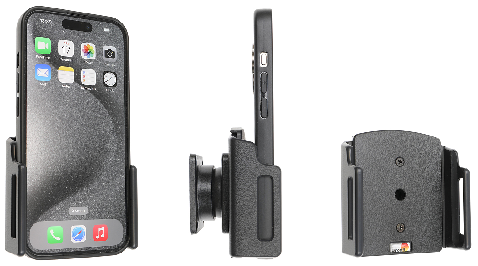 Apple iPhone 15/16/17 passive verstelbare houder 70-83/8-12mm - 711376 - 711376