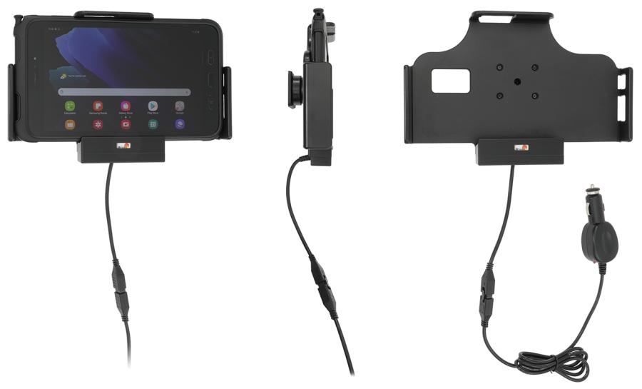Samsung Galaxy Tab Active2 SM-T390 / Samsung Galaxy Tab Active3 SM-T575  houder met 12/24V lader - 712224 - 712224