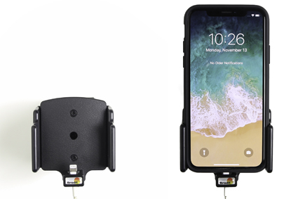 Apple iPhone X / Xs Verstelbare houder met kabelbevestiging voor Apple kabel - 716013 4 - 716013