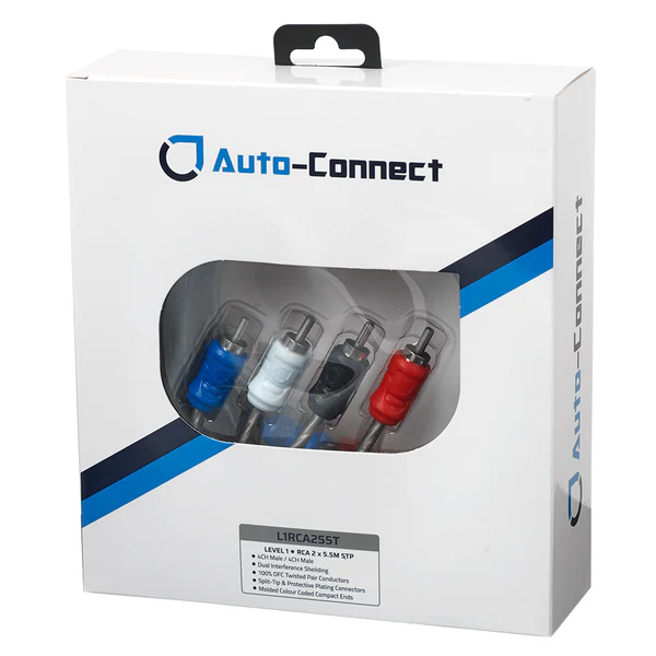 Auto-Connect Level 1 RCA Cable 2x5,5m - 720l1rca255t 1 - 720L1RCA255T